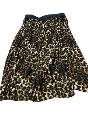 JDY animal print skirt - leopard summer skirt with elastic waist size medium